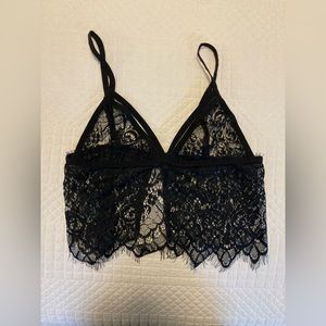 Mentionables Black Lingerie Top